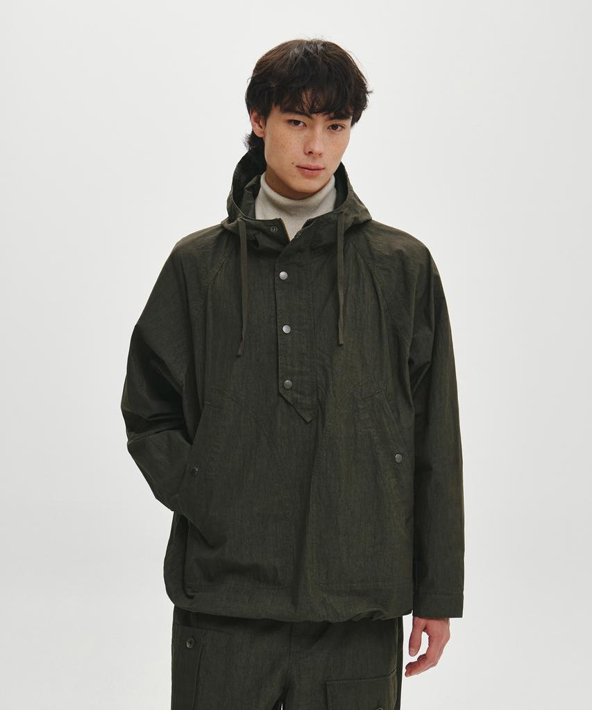 HELEMENT Ryan Hooded Anorak Jacket (Khaki)