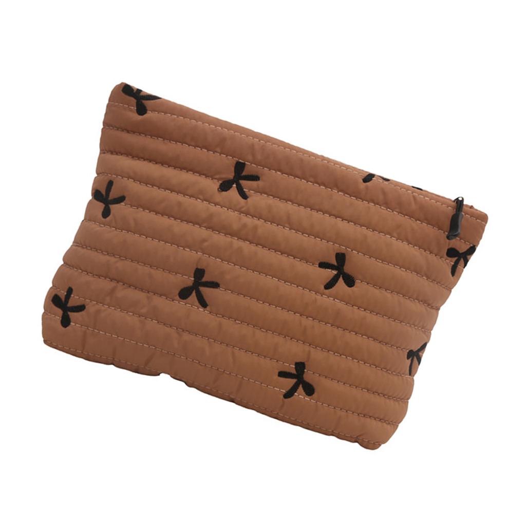 Fashionable Cosmetic Storage Pouch Feminine Bowknot Designs Cosmetic Organizers Storage Bag For Everyday Essentials