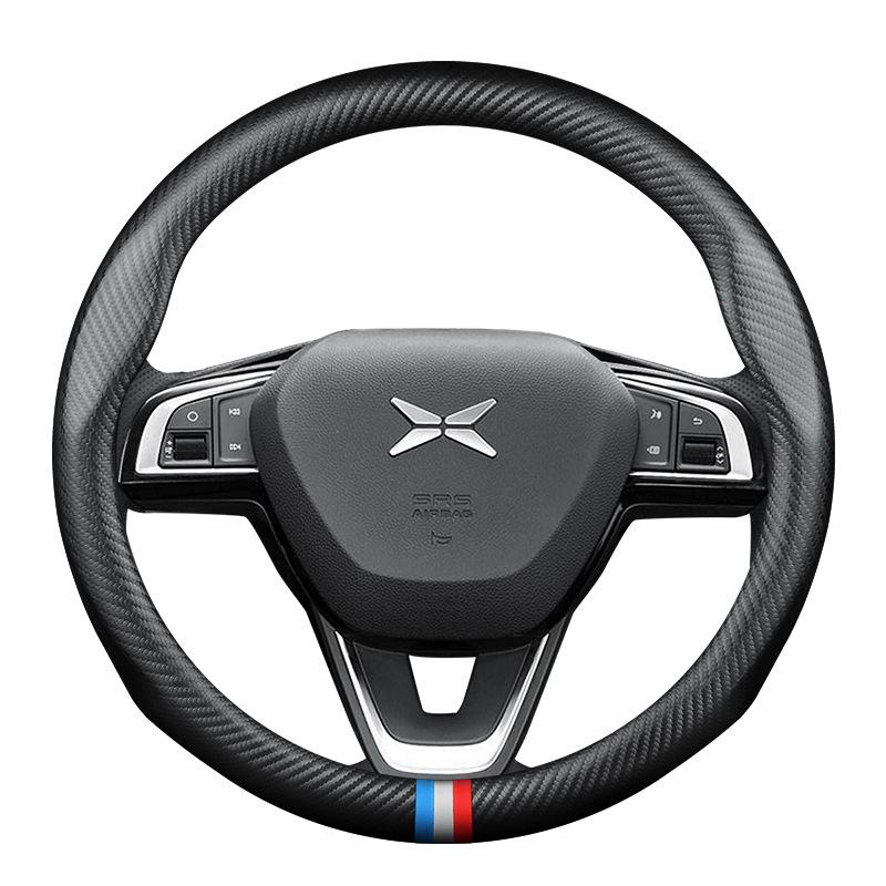 Originálna kožená krytka volantu z uhlíkových vlákien pre Xiaopeng P7/G3/G3i/P5