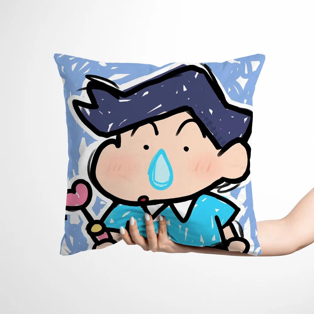 

Мультяшные наволочки для декоративных подушек, украшение для гостиной, напечатанная наволочка для диванной подушки, полиэстер, мягкая наволочка 66x66cm красный