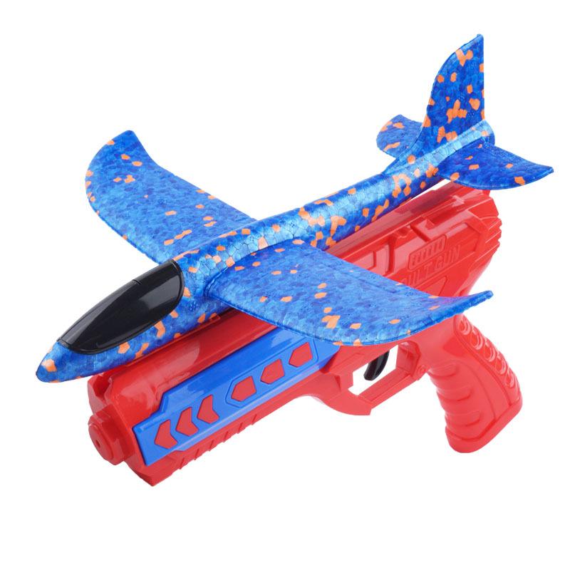 TikTok Trendy Children's Foam Airplane Launcher Toy - Hand-Throw Glider for Boys & Girls Outdoor Play