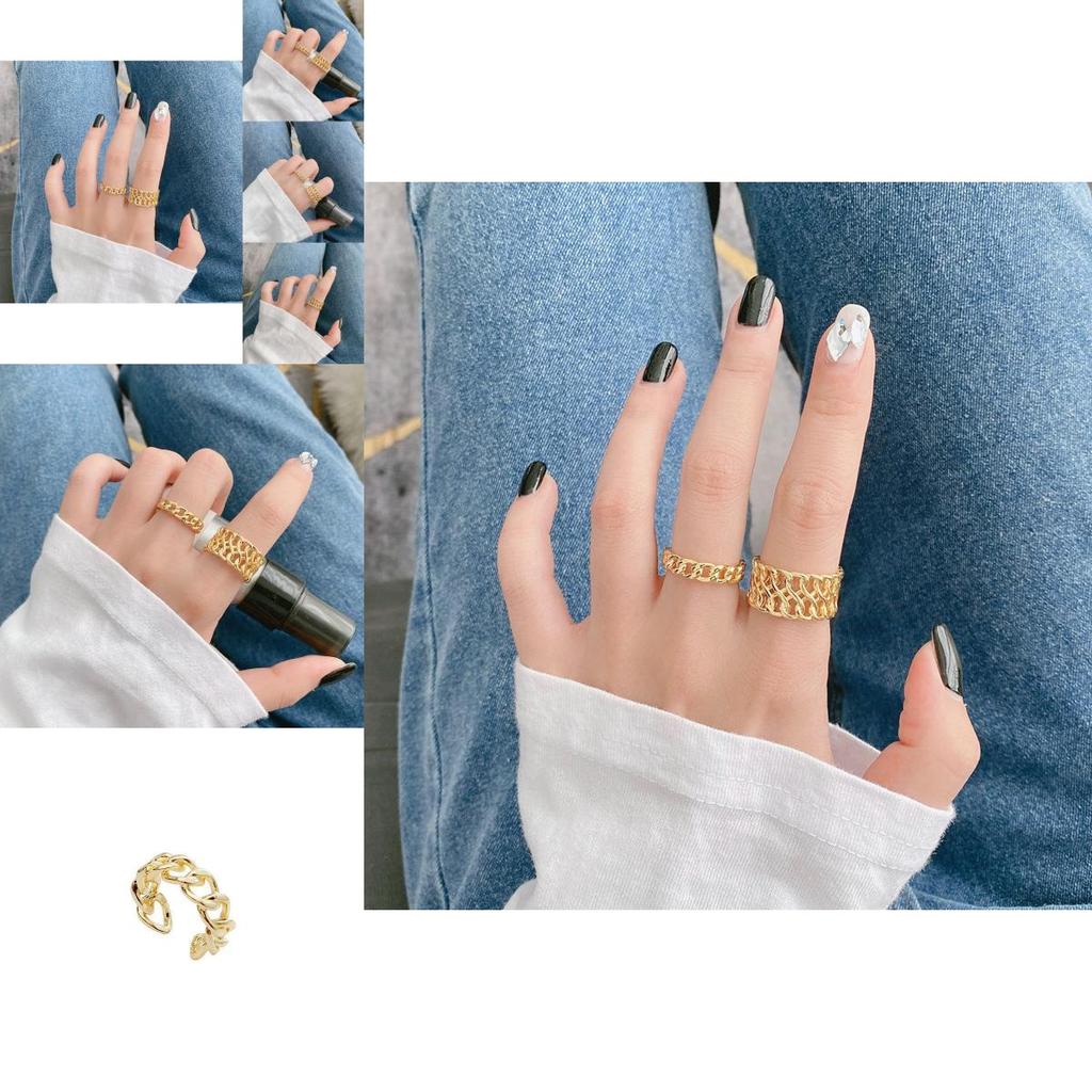 Fashionable 925 Pure Silver Ring For Women Chic Gold Circle Design With Vintage Charm