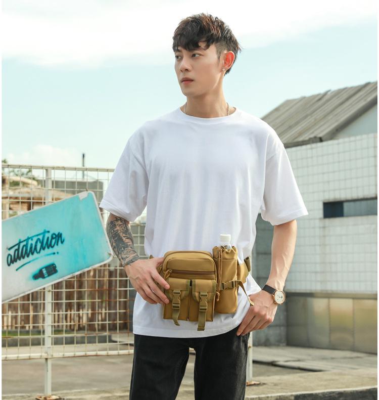 Herren Multifunktionale Taktische Hüfttasche: Grenzüberschreitender Köder, Sportradfahren, Angelausrüstung, Handyhalter, Wasserflaschenhalter für Outdoor-Aktivitäten.