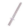 1/2pcs Stainless Steel 6 Inch Precision Rule, Portable Sliding with Precise Inch 1/32" mm/Metric Scales