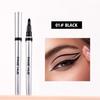 Liquid Silver Eyeliner Gel Pen Dries Quickly Waterproof Long-lasting Smudge-resistant Smooth Paddle Shaped Pen Tip