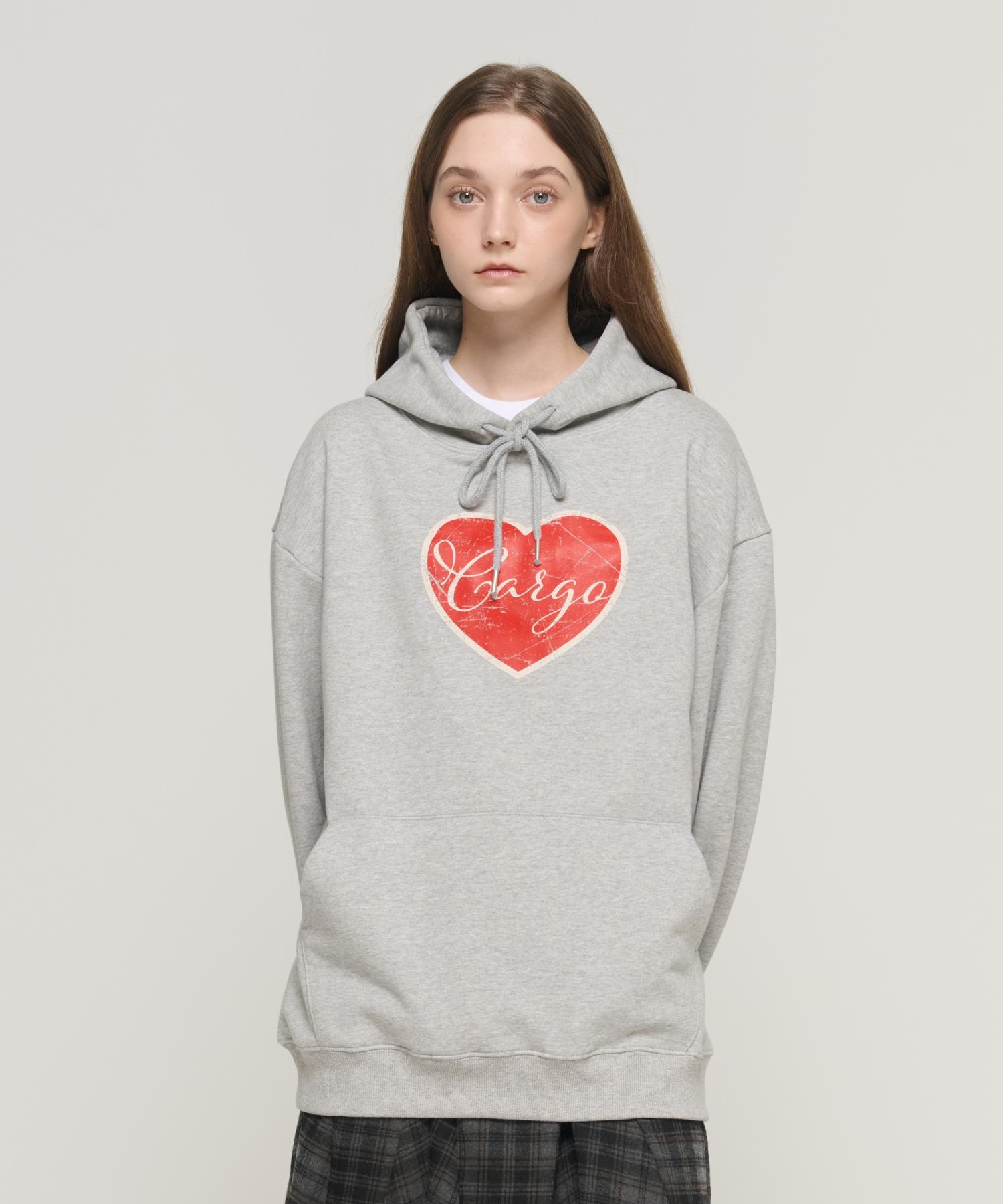 Cargo Bros For Woman Love It Hoodie (Gray) Xl