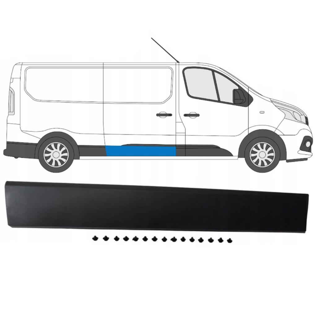 Renault Trafic III 2014- Right Sliding Side Door Trim