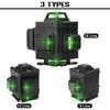 2400mAh 10 PCS 8/12/16 Green Line 4D Light Laser Level 360° Horizontal Vertical Cross Spirit Level Measure Tool Kit