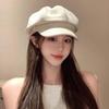 Retro Fashion Solid-Colored Octagonal Hat Outdoor Travel Leisure Versatile Beret  Hat Trendy Newsboy Cap for Autumn Winter