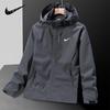 Men's Spring/Autumn Versatile Detachable Hooded Windbreaker Jacket