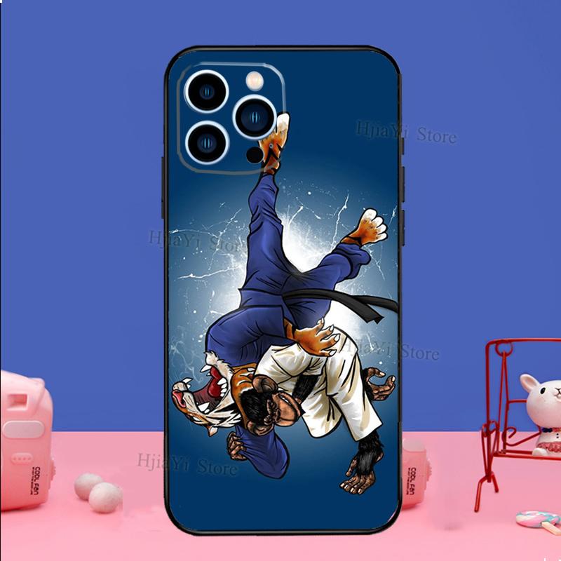 Judo Phone Case For iPhone 16 15 12 13 Mini 11 14 Pro XS Max Plus X XR Silicone Cover