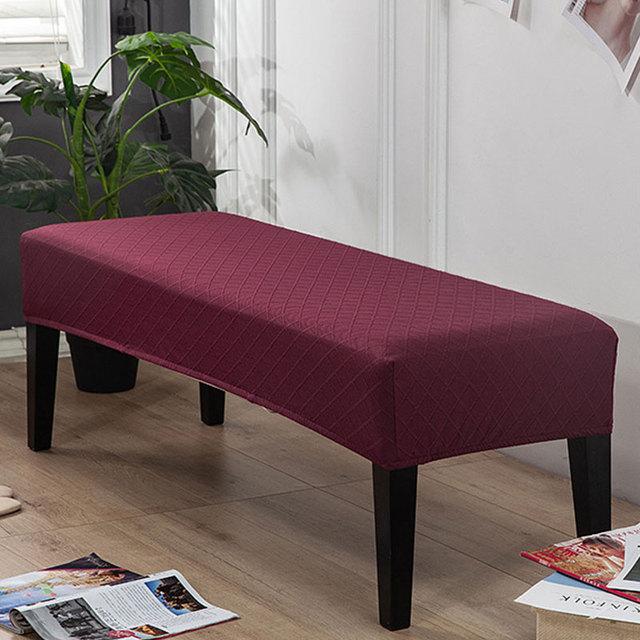 Narzuta na ławkę do sypialni rozciągliwa miękka ławka do fortepianu długi prostokątny pokrowiec na stołek elastyczny narzuty do jadalni salon