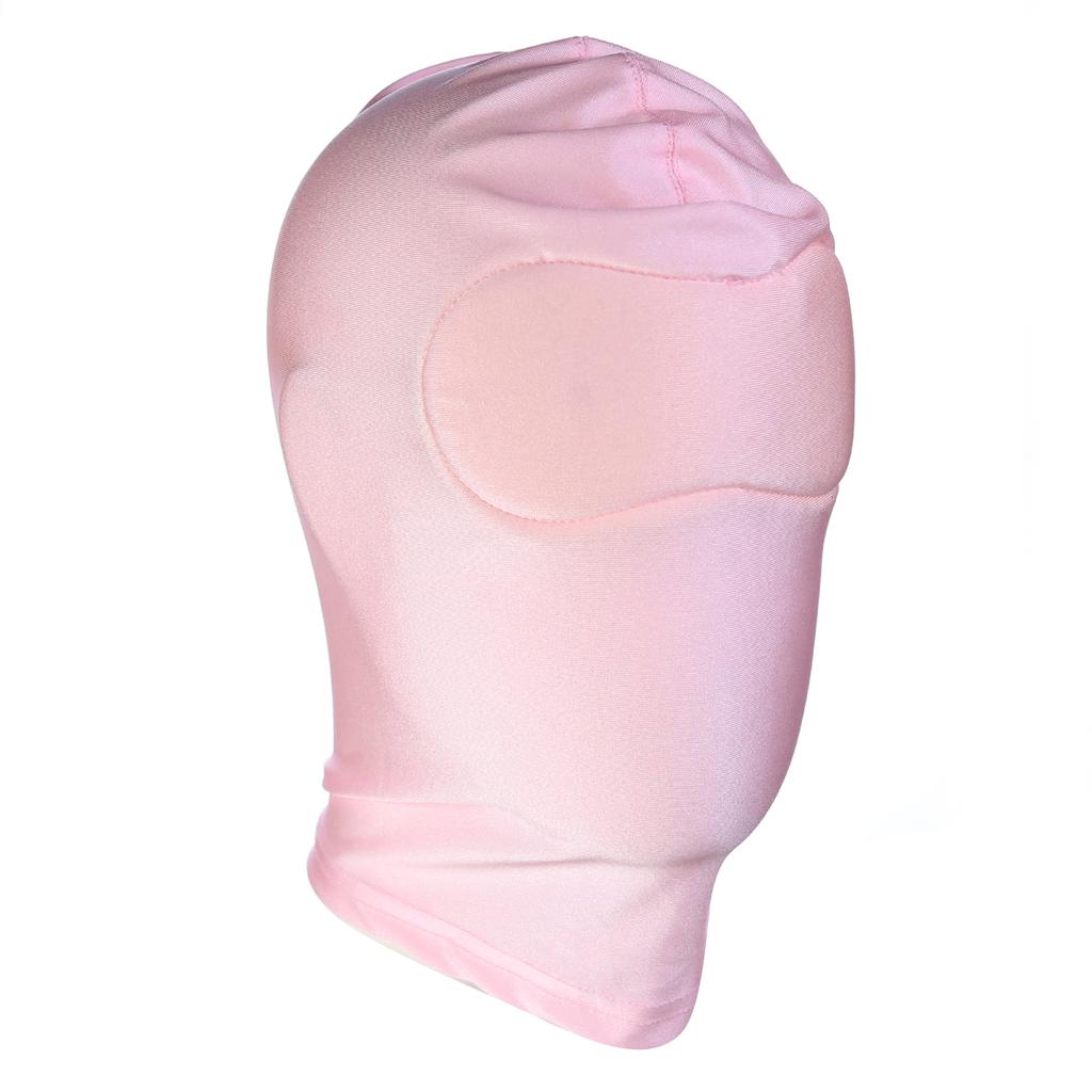 Pink Fetish Harness Head Hood Slave Game Open Eyes Mouth Face Mask Erotic Sex Toys Role Play for Couples Master Gay Adult