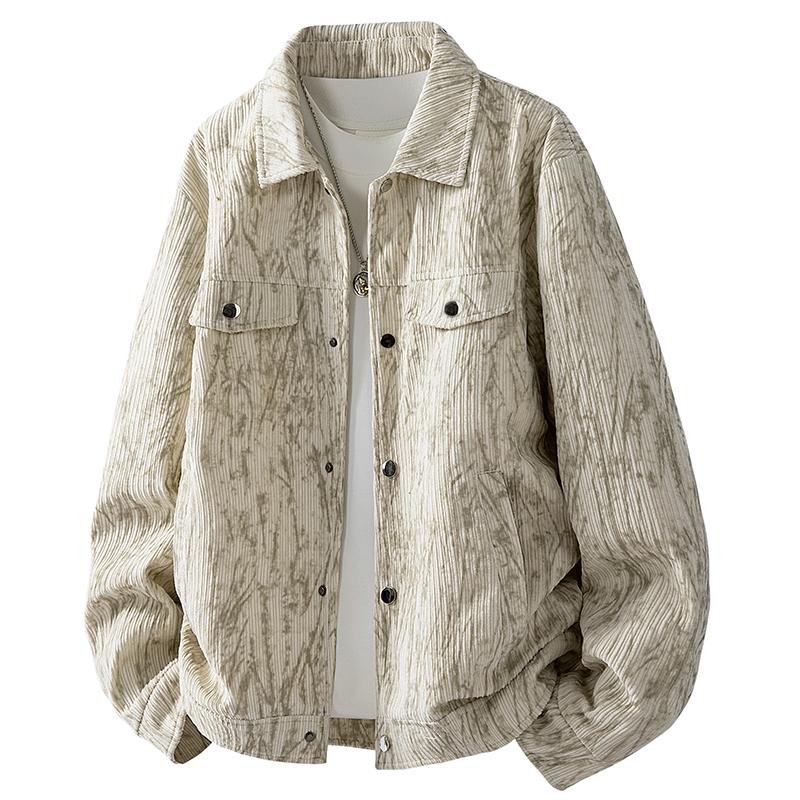 New American Retro Corduroy Jacket for Autumn Premium Thermal Lapel Jacket