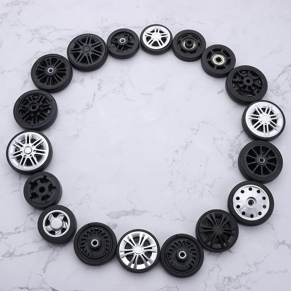Portable Replacement Suitcase Wheels Silent with Screw Travel Luggage Wheels Wear-resistant Replace Wheels Luggage Accessories