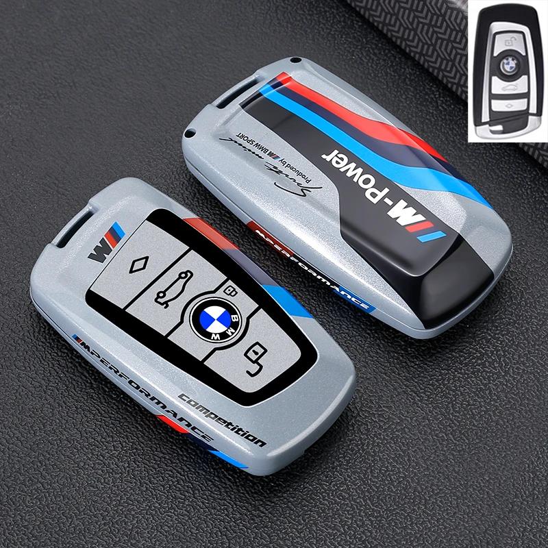 TCPQ1 Car Metal Key Case Cover Shell Fob For BMW 1 3 5 7 Series X1 X3 X4 X5 F10 F15 F16 F20 F30 F18 F25 M3 M4 E34 Accessories