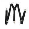 Adult Solid Color Suspenders for Men Women - Dress Shirt Pants Braces Straps for Wedding Party Suit Skirt Apparel