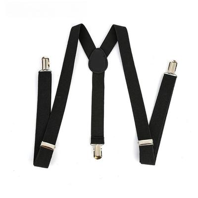 Adult Solid Color Suspenders for Men Women - Dress Shirt Pants Braces Straps for Wedding Party Suit Skirt Apparel
