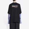 Balenciaga Political Campaign Layered T-Shirt 'Black' Men's 698631TKVJ11070