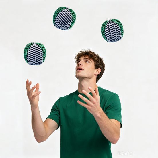 3Pcs Set Filled Toss Soft Fabric Football Bags Balls Juggling Balls