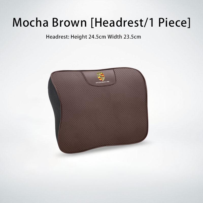 

Car Seat Neck Pillows Memory Foam Headrest Lumbar Cushion For Porsche 911 718 Taycan Panamera Cayenne Macan Boxster Cayman Pajun чёрный