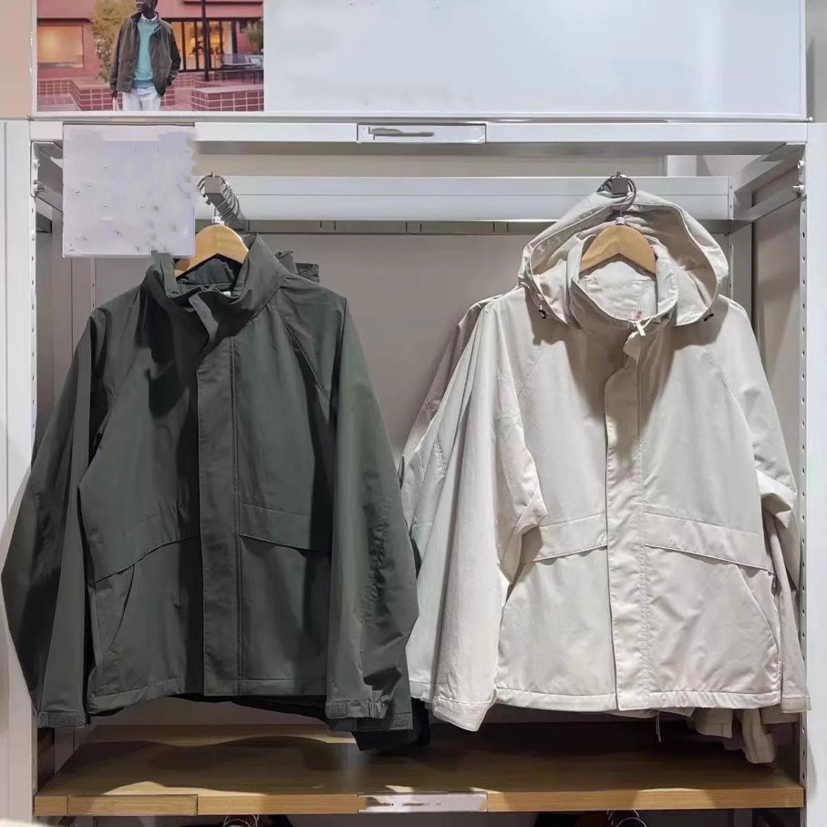 

Men s Hooded Jacket: Casual, Handsome, Loose Fit, Solid Color, Workwear Pocket, Versatile for Spring and Autumn M (recommended 45-55 kg)