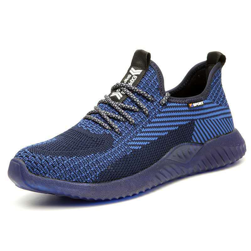 

Men Safety Summer Shoes Breathable Lightweight Anti smash puncture Soft sole Wear resistant Site Labor protection 39