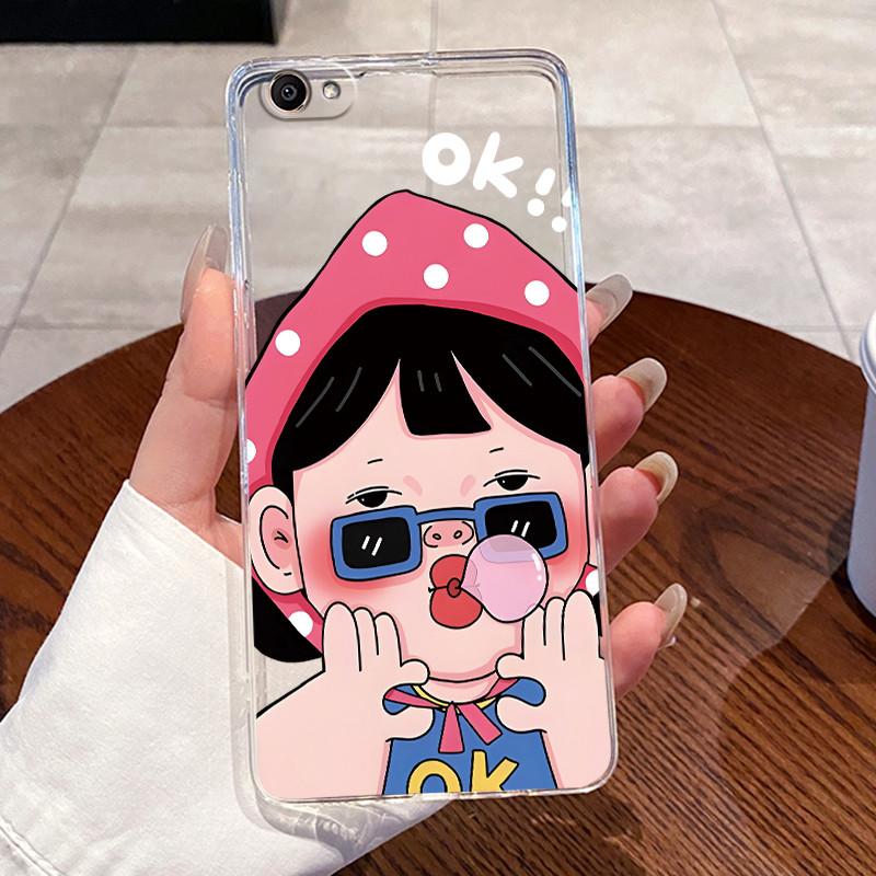 Jelly Casing For Vivo Y66 / V5 Lite Shell Funda For Vivo Y69 Clear Silicone Soft TPU Back Cover Cute Cat Rabbit Heart Phone Case