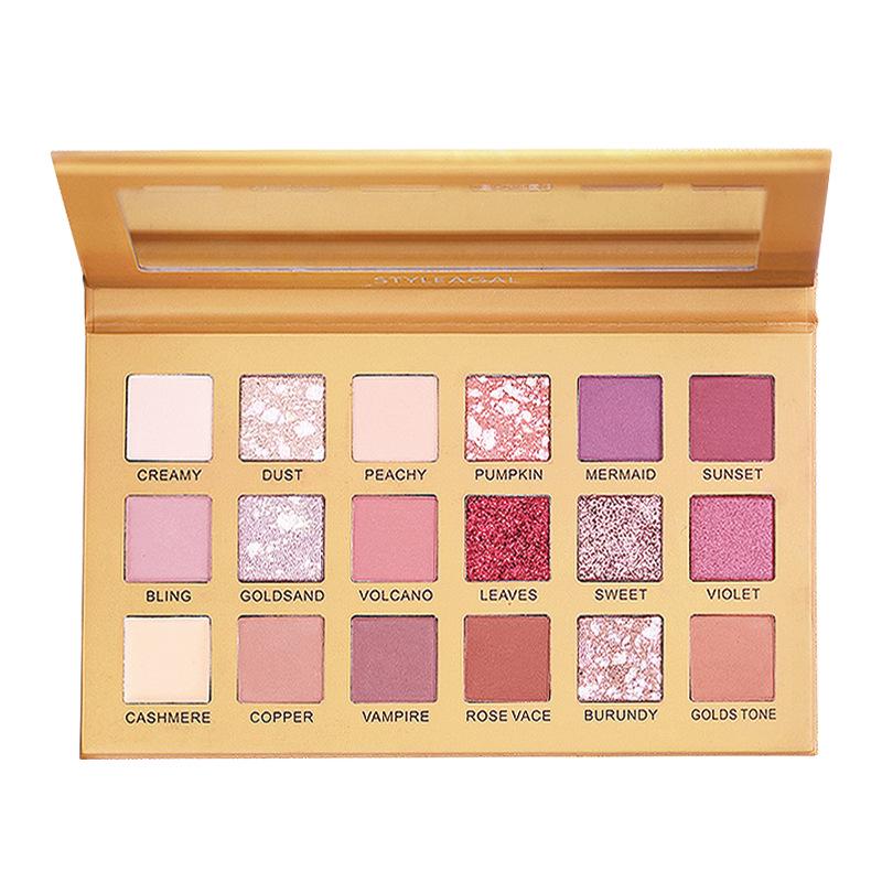 

Студенческая палетка теней для век стойкого ношения: Контурирование и хайлайтинг матовыми, мерцающими, глиттерными и землистыми оттенками 18g