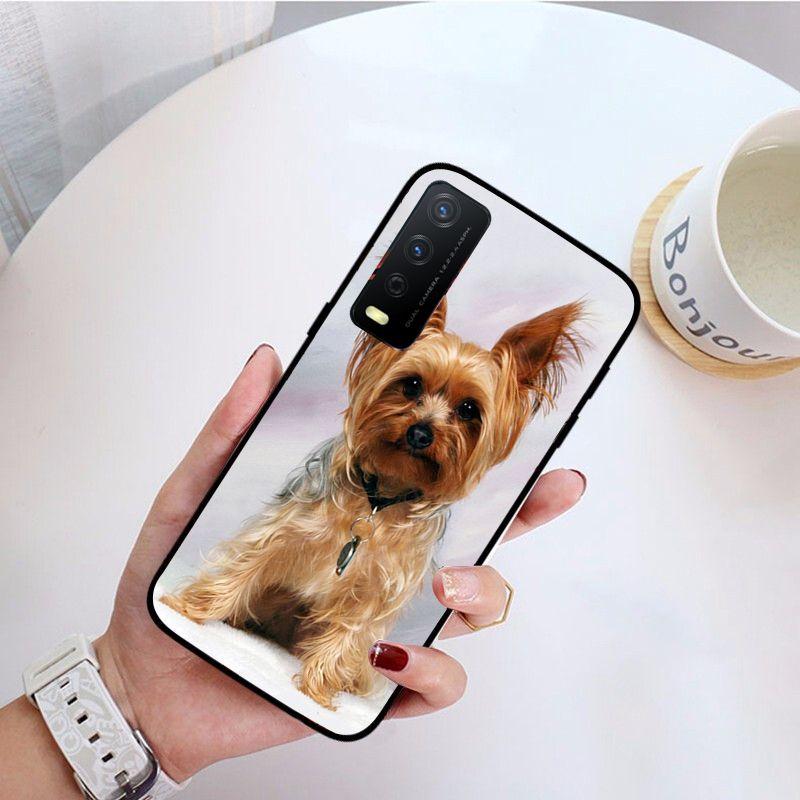 

Чехол для телефона для щенков йоркширского терьера для vivo Y31 Y30 Y33S Y11S Y12S Y17 Y20 Y20S Y21S Y1S Y53S Y15 Y19 Y91C V23, чехлы VIVO Y31 2021