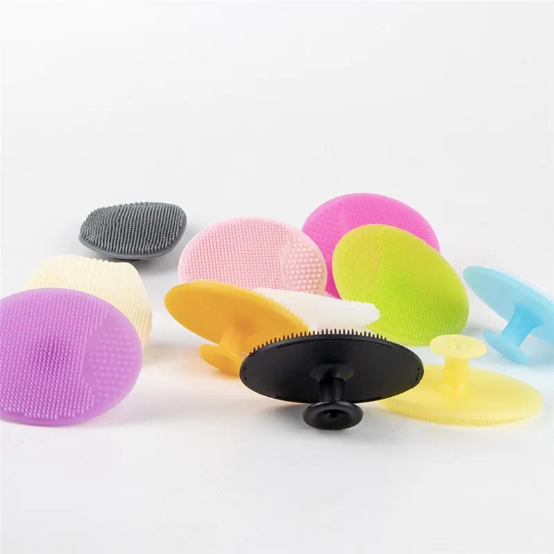 1pc Silicone Cleansing Brush Washing Pad Facial Exfoliating Blackhead Face Cleansing Brush Tool Soft Deep Cleaning Face Brush