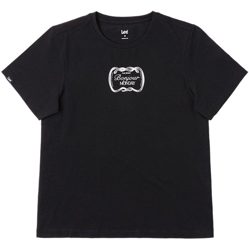 Lee Snake Print Logo Women s Short Sleeve T-Shirt M