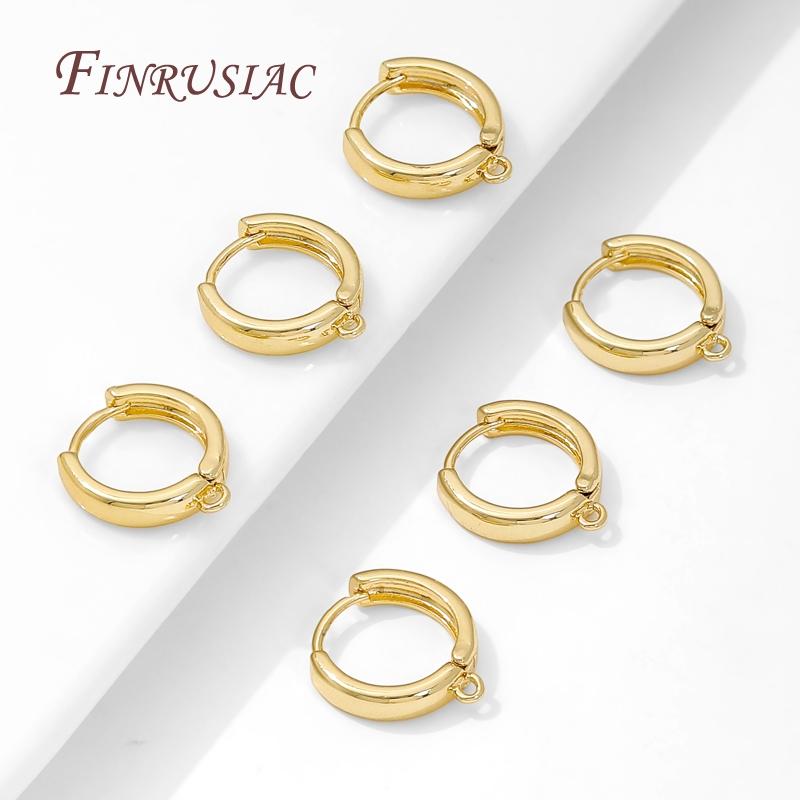 18K Gold Plated Shvenzy Blanks For Earrings,Accessories For Earring Clasps,DIY Jewelry Making Supplies,Earwires,Earring Fixtures