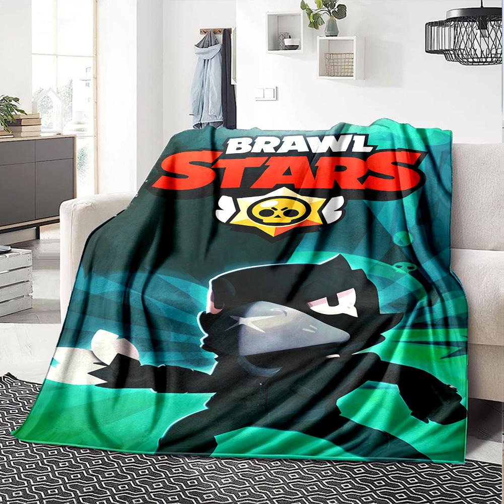 Brawl Stars Blanket Durable Comfort Great for Couch Sofa Bedding for All Occasions Modern Style Ideal Gift for Friends Family Couples Picnic