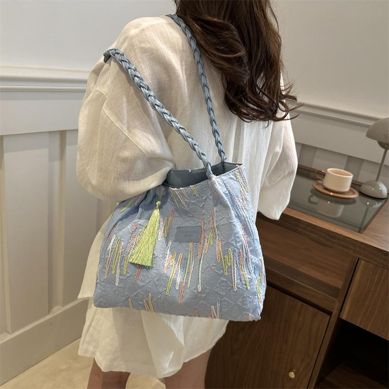 Personalisierte Tasche für Damen mit großem Fassungsvermögen, neu, Sommer, lässig und schön, ein Schultergurt, für Studenten, zum Pendeln, Spielzeugtasche