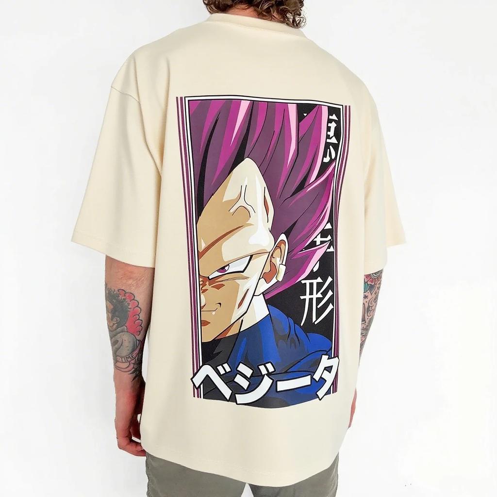 Summer Dragon Ball Vegeta Anime Men T Shirt Streetwear Womens Short Sleeve Tee Japanese Graphic Printed Casual Top Y2k Clothes
