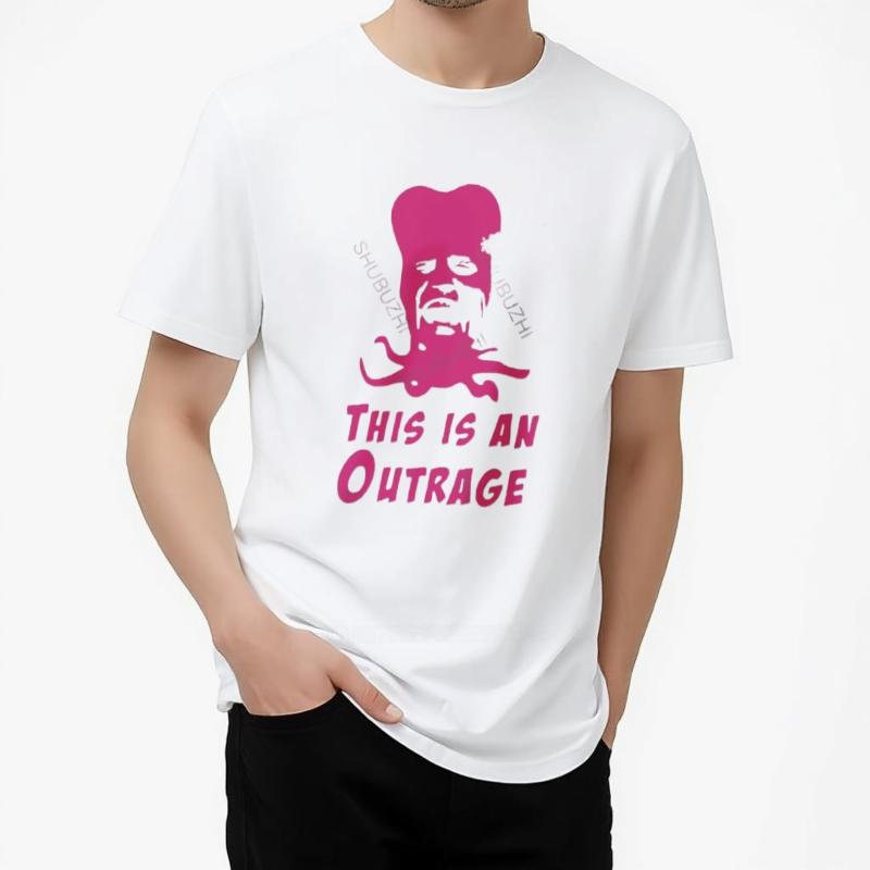 Male Shubuhzi Tshirt Loose Tops It's An Outrage Mighty Boosh Inspired T-Shirt  Cotton TONY HARRISON Unisex Casual tee-shirt