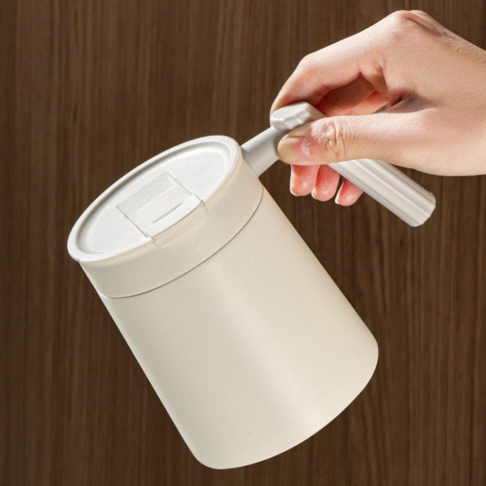 Leakproof Insulated Coffee Mug Simple Vacuum Flask Household Stainless Steel Cup Office/School