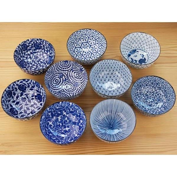 Ks Kitchen Small Bowl 650cc 14.1cm Donburi Ochazuke Available 9 Patterns Stylish Japanese Design Made Japan Mino Ware Tableware Mini Udon Soba Ramen E