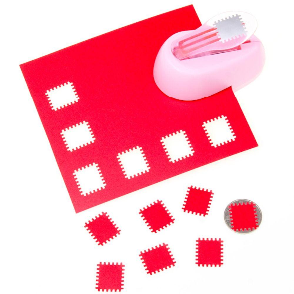 Creative Stamp Border Punch Labor Saving Round Hole Punch Toothed Puncher Embosser Scrapbooking