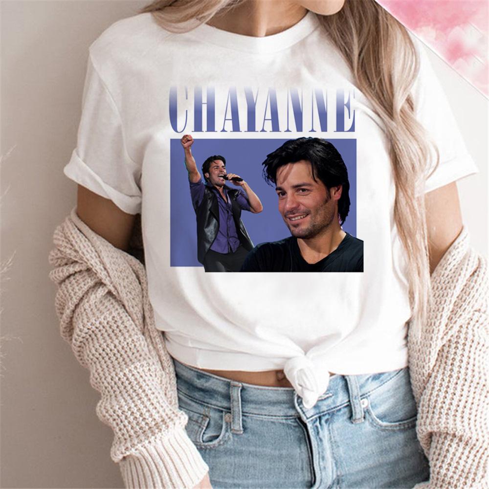 

Chayanne t-shirts women summer top female streetwear harajuku graphic clothing L