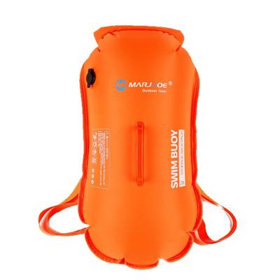 Detachable Double Airbag Swim Buoy & Waterproof Backpack for Outdoor Swimming with Storage