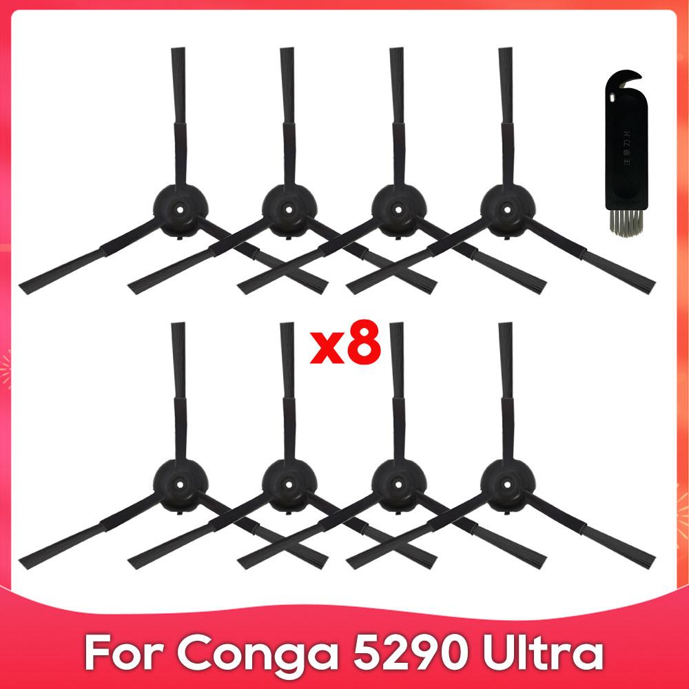 Fit For ( Conga 5290 Ultra ) Spare Parts Accessories Side Brush Hepa Filter Mop Pad Dust Bag