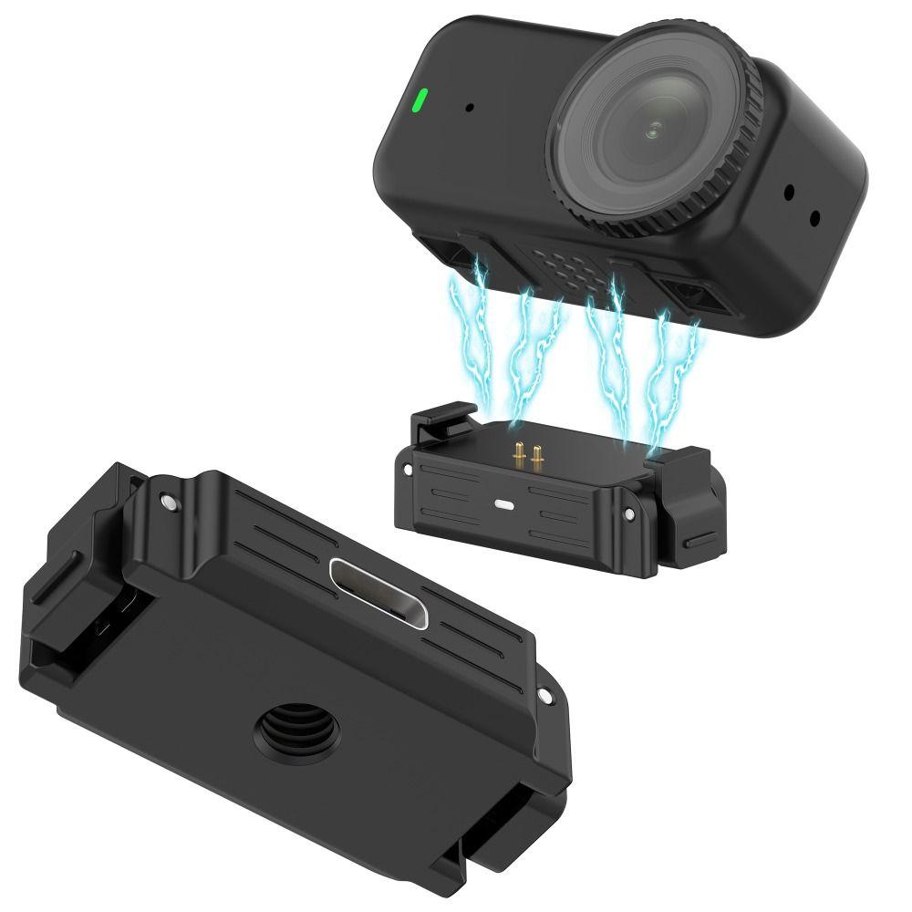 Adaptor Bază de Încărcare cu Eliberare Rapidă cu Șurub Tip 1/4 Montură Magnetică Tip C Aliaj de Zinc Ușor pentru DJI Osmo Nano