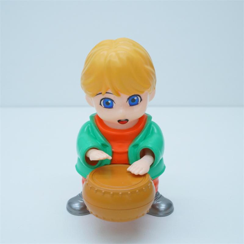 

New Cartoon Anime Boys Solar Toys Creative Funny Drumming Shaking Head Solar Cute Boy With Lemon Fragrance Car Home Decoration