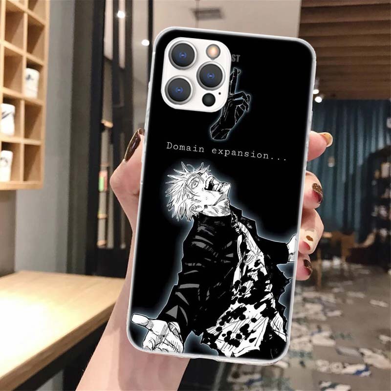 Kaisen J-Jujutsu Art Soft Phone Case For iPhone 17 Air 16 16E 15 14 Plus 13 Mini 12 11 Pro Max X XR XS 7 8 + SE 2020 Pattern Cov