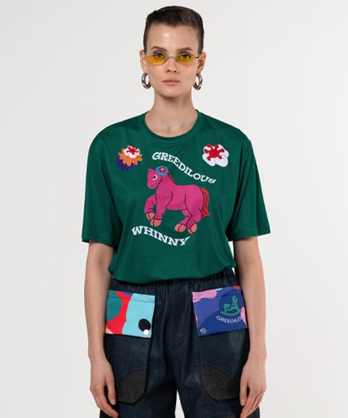 Greedius Pony Logo T-Shirt 34 (Xs)