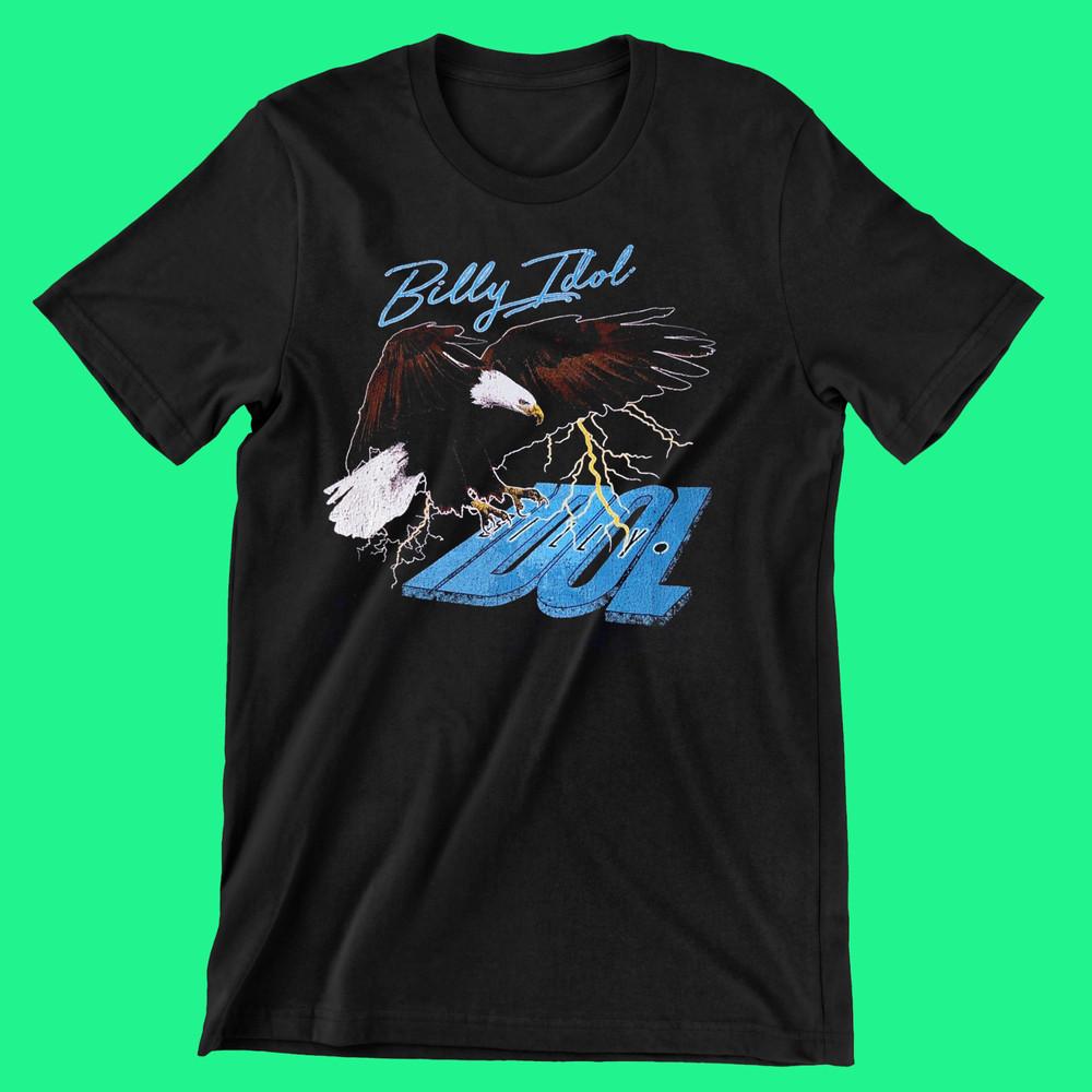 

Billy Idol American Eagle Short Sleeve Cotton Black All Size Unisex T-Shirt Unisex T-Shirt L