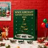 2025 Halloween Advent Calendar Christmas Countdown Calendar Aircraft Wwii Advent 3D Calendar With Box Surprise Pendant Deco F5Z0