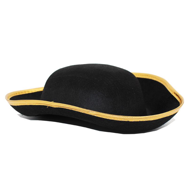 Chapeau de Capitaine Pirate Tête de Mort - Accessoire de Cosplay Mascarade d'Halloween